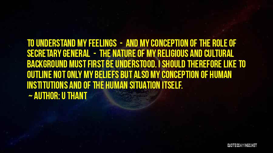 Religious Institutions Quotes By U Thant