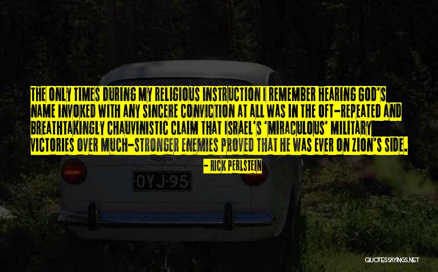 Religious Instruction Quotes By Rick Perlstein