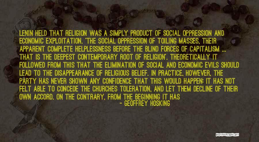 Religious Oppression Quotes By Geoffrey Hosking