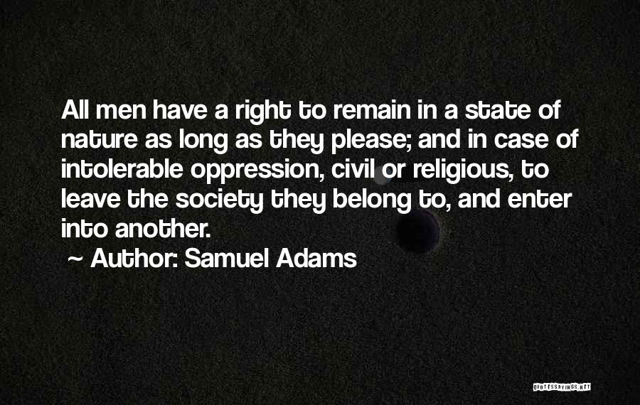 Religious Oppression Quotes By Samuel Adams