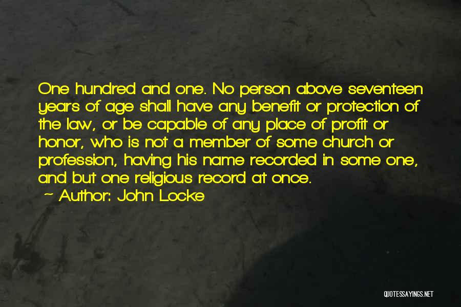 Religious Profession Quotes By John Locke