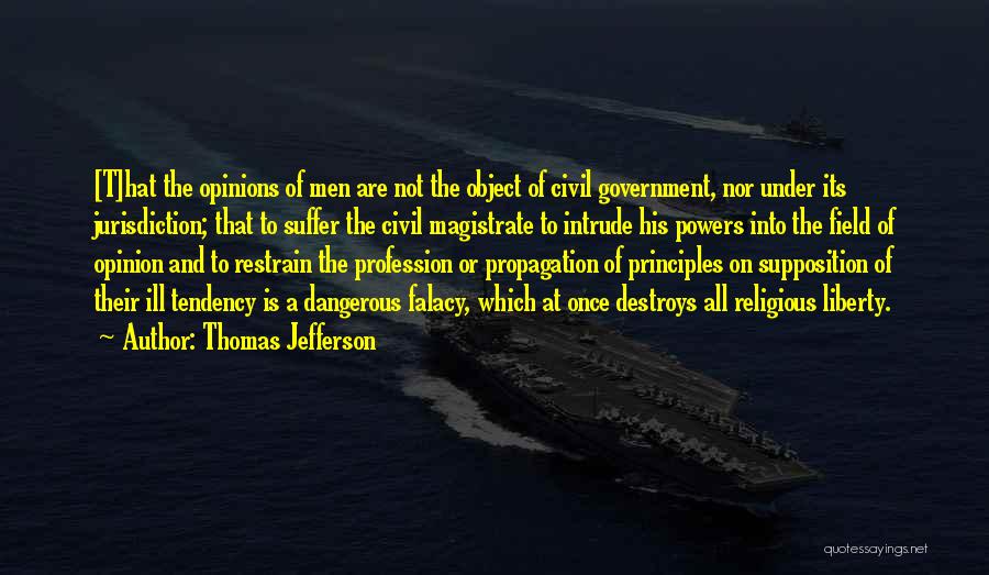 Religious Profession Quotes By Thomas Jefferson