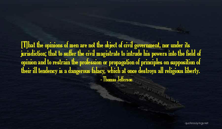 Religious Profession Quotes By Thomas Jefferson