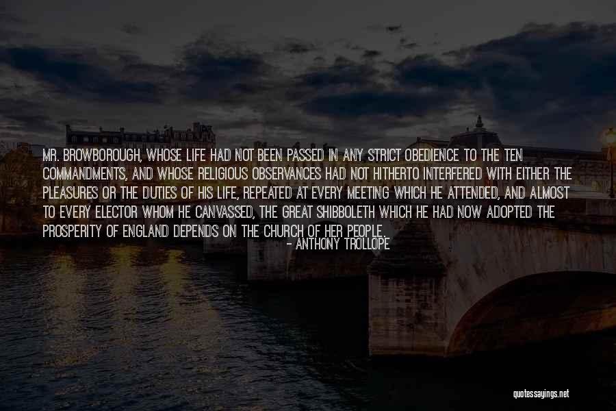 Religious Prosperity Quotes By Anthony Trollope Religious Prosperity Quotes By Anthony Trollope