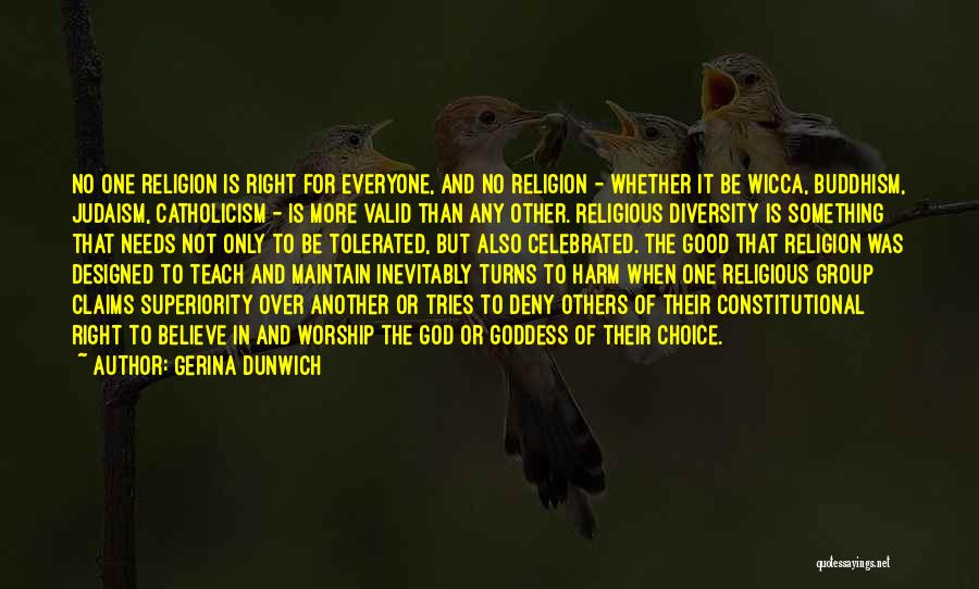 Religious Superiority Quotes By Gerina Dunwich