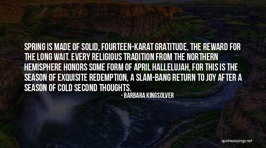 Religious Tradition Quotes By Barbara Kingsolver