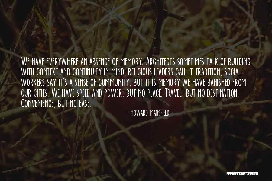 Religious Tradition Quotes By Howard Mansfield