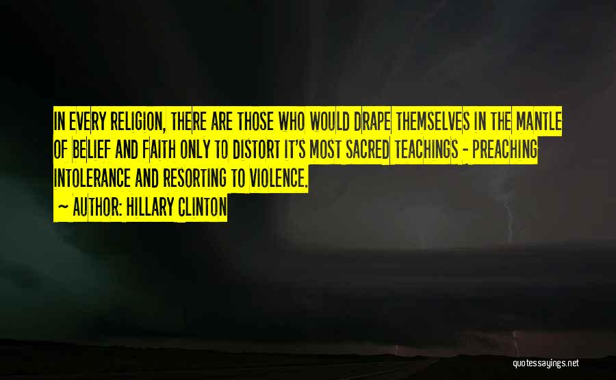Religious Violence Quotes By Hillary Clinton