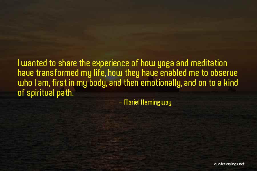 Relinquished Def Quotes By Mariel Hemingway Relinquished Def Quotes By Mariel Hemingway
