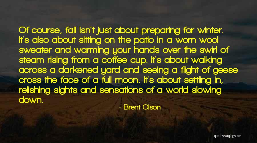 Relishing Quotes By Brent Olson