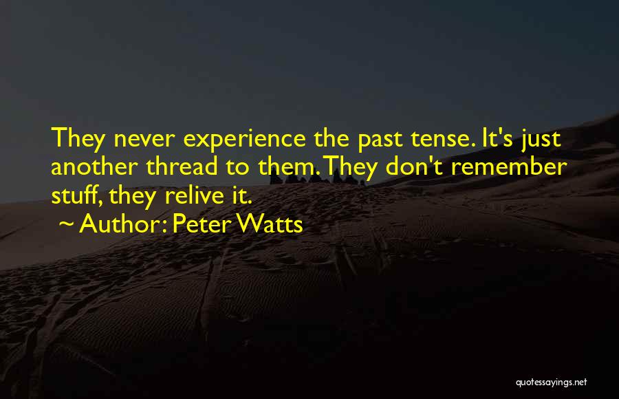 Relive The Past Quotes By Peter Watts