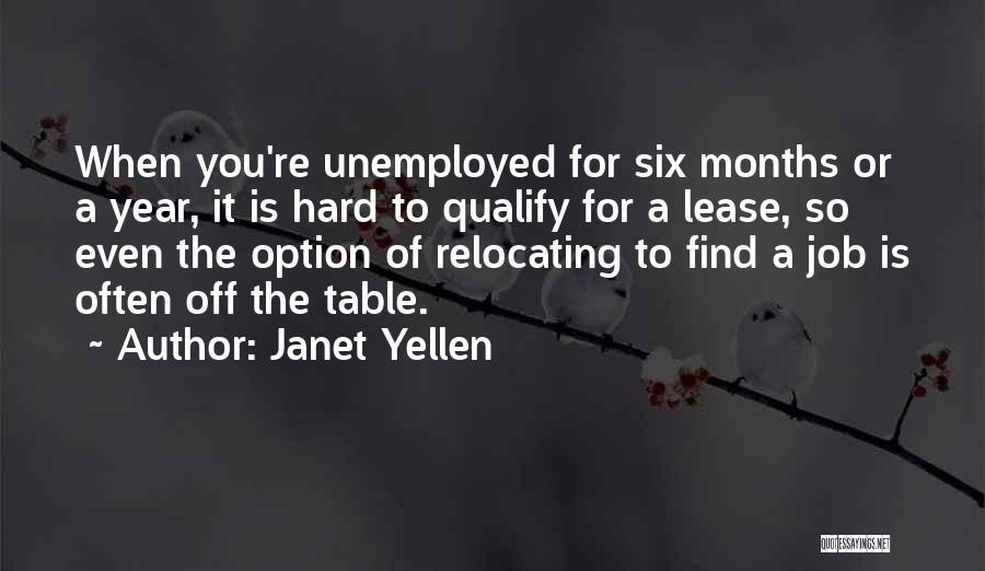 Relocating Quotes By Janet Yellen