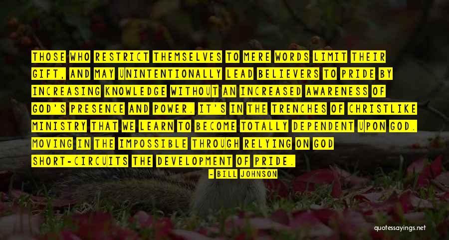 Relying On Each Other Quotes By Bill Johnson Relying On Each Other Quotes By Bill Johnson