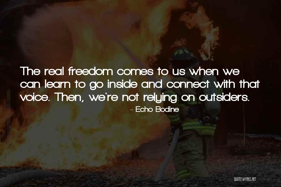 Relying On Each Other Quotes By Echo Bodine Relying On Each Other Quotes By Echo Bodine