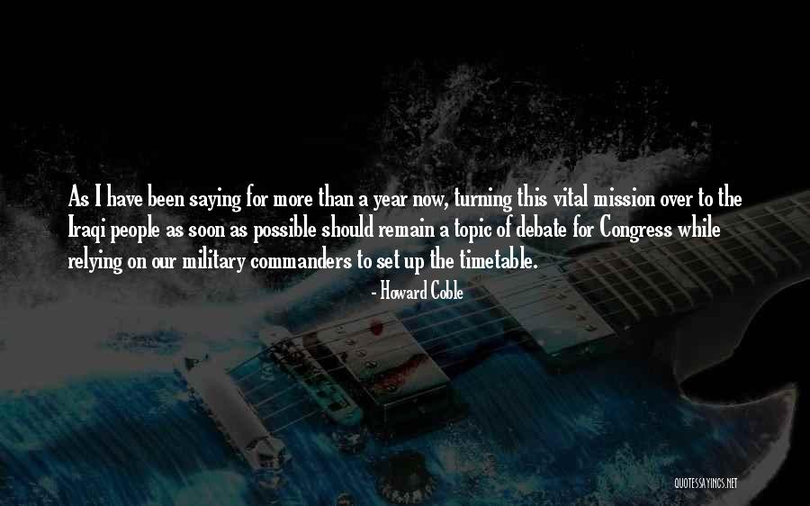 Relying On Each Other Quotes By Howard Coble Relying On Each Other Quotes By Howard Coble
