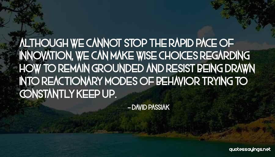 Remain Grounded Quotes By David Passiak