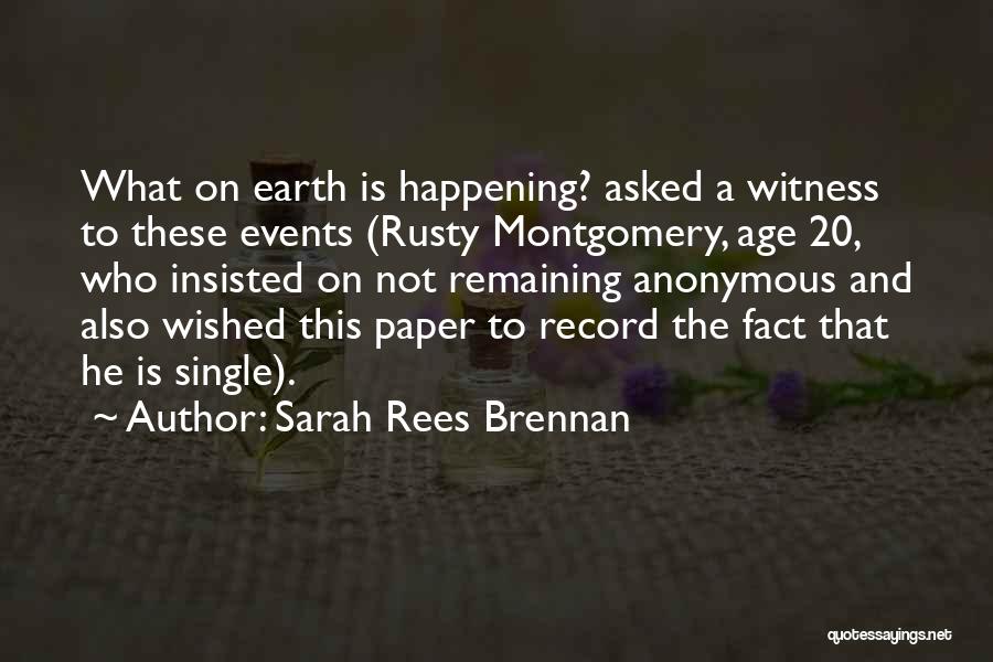 Remaining Anonymous Quotes By Sarah Rees Brennan