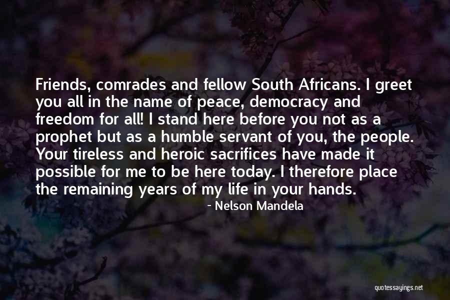 Remaining Humble Quotes By Nelson Mandela