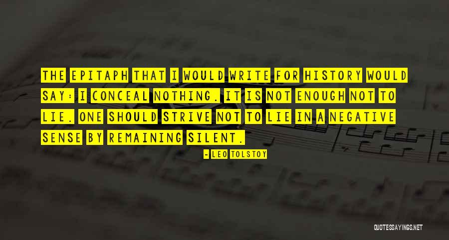Remaining Silent Quotes By Leo Tolstoy Remaining Silent Quotes By Leo Tolstoy
