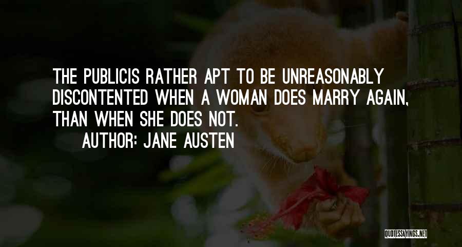 Remarriage Quotes By Jane Austen