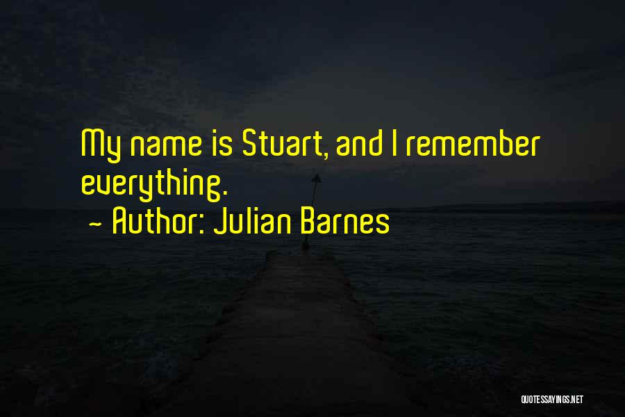 Remember Everything Quotes By Julian Barnes