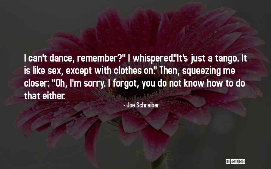 Remember Me Funny Quotes By Joe Schreiber