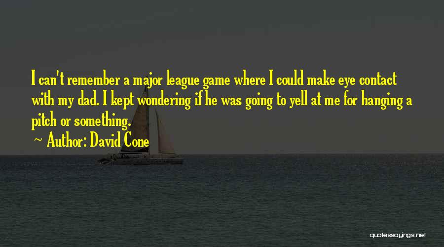 Remember Me Game Quotes By David Cone