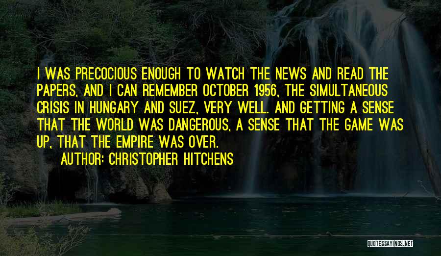 Remember Me In Game Quotes By Christopher Hitchens