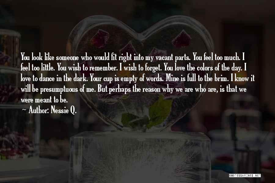 Remember Me Love Quotes By Nessie Q.