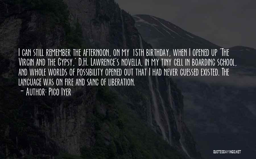 Remember My Birthday Quotes By Pico Iyer