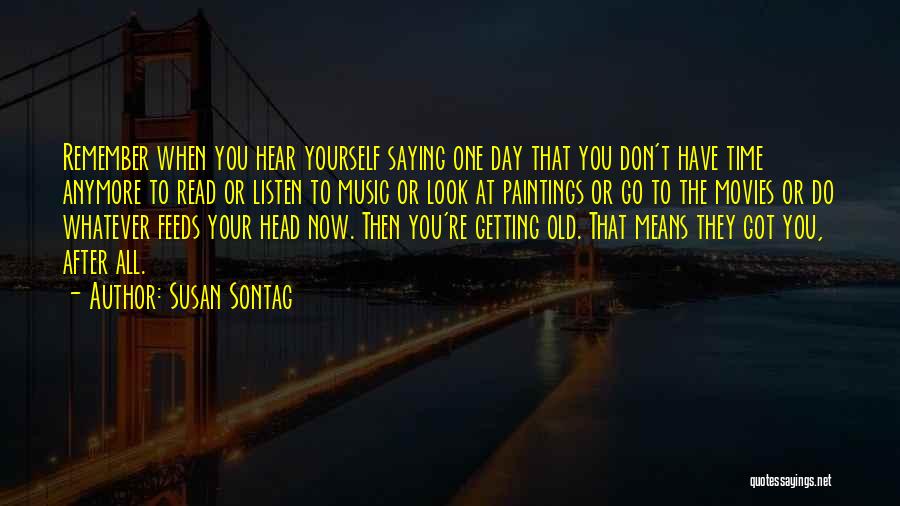 Remember Old Day Quotes By Susan Sontag