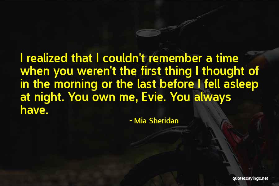 Remember The Night Quotes By Mia Sheridan