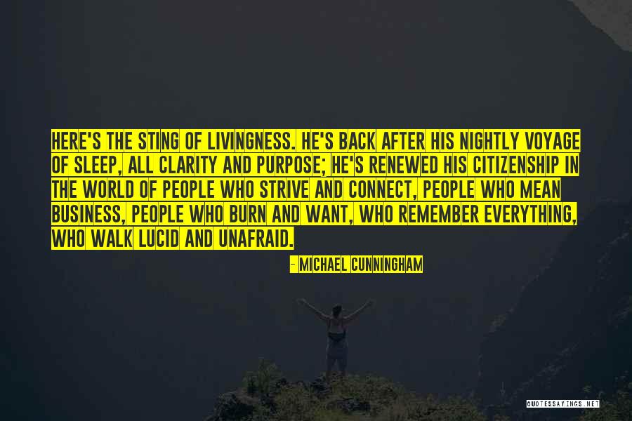 Remember The Walk Quotes By Michael Cunningham