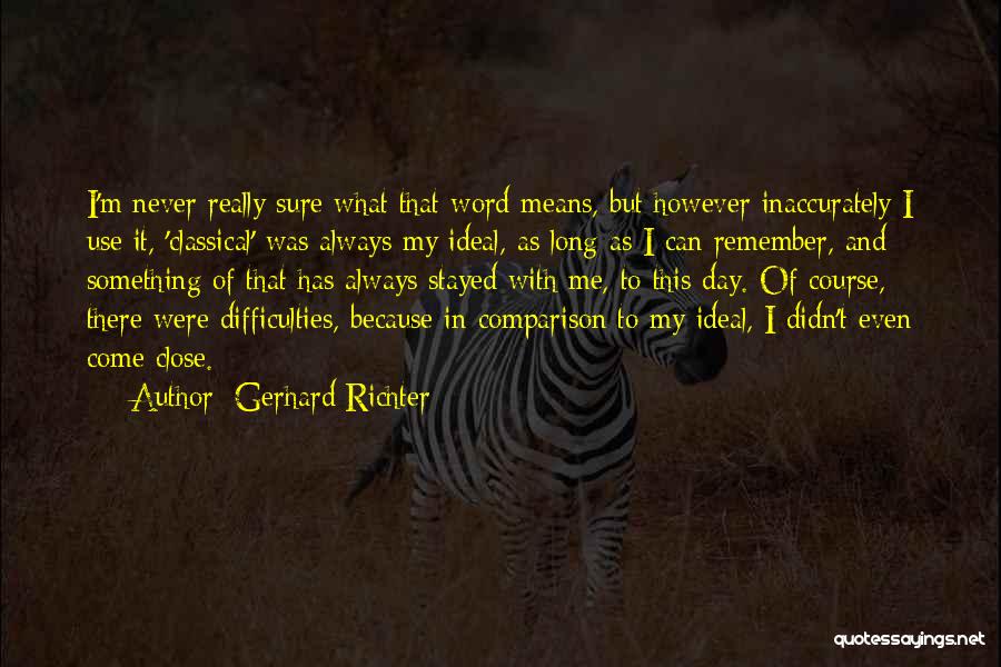 Remember This Day Quotes By Gerhard Richter