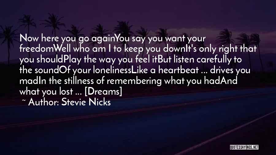 Remembering A Lost One Quotes By Stevie Nicks