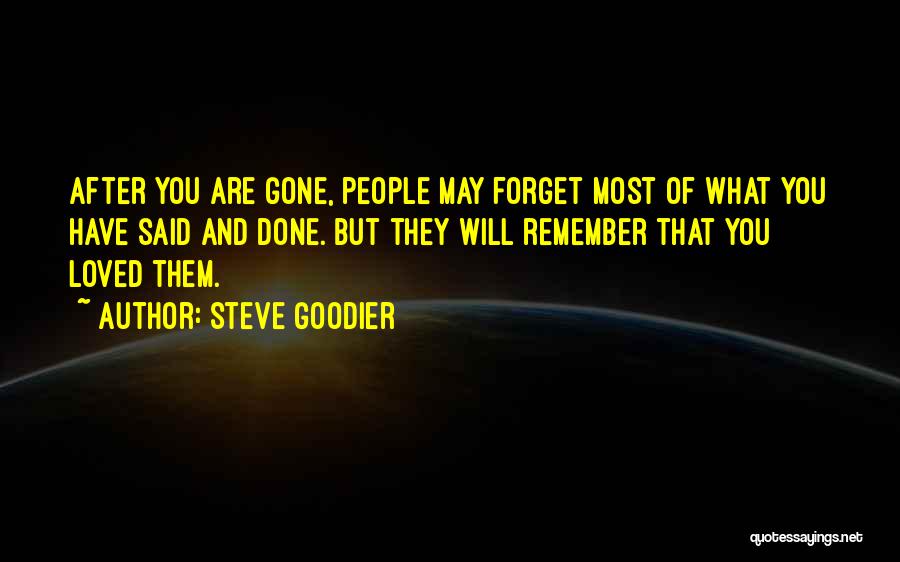 Remembering A Loved One Quotes By Steve Goodier