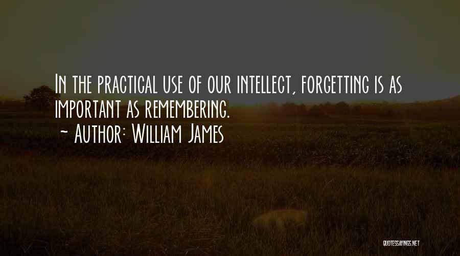 Remembering Important Things Quotes By William James