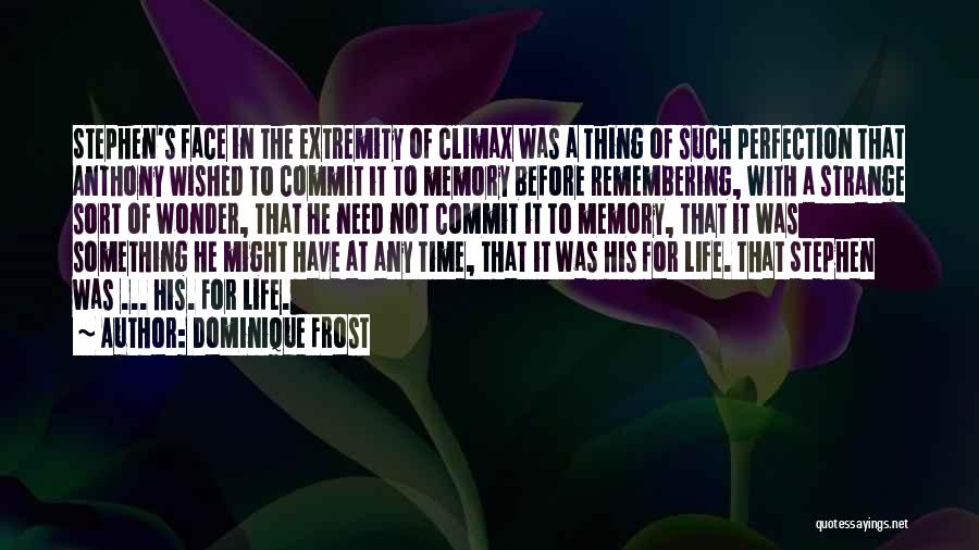 Remembering Past Love Quotes By Dominique Frost