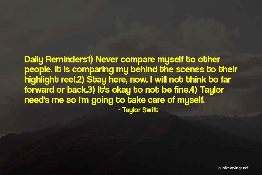 Reminders Quotes By Taylor Swift