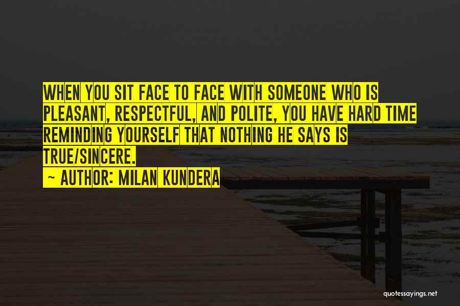 Reminding Yourself Quotes By Milan Kundera