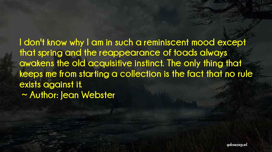 Reminiscent Quotes By Jean Webster