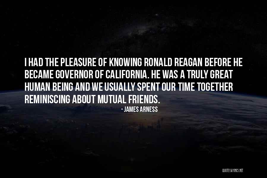 Reminiscing On The Past Quotes By James Arness