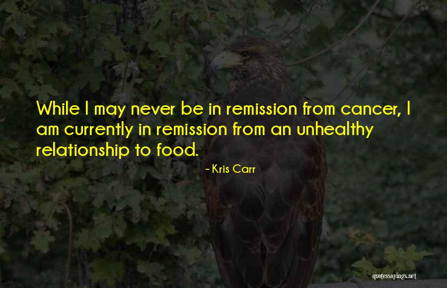 Remission Of Cancer Quotes By Kris Carr