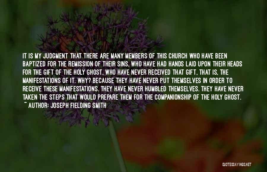 Remission Quotes By Joseph Fielding Smith