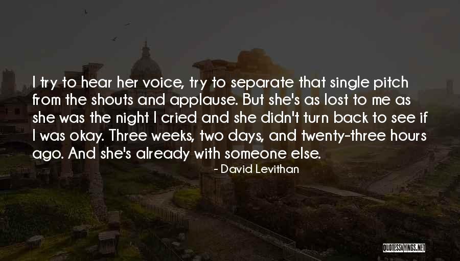 Remmerie Quotes By David Levithan