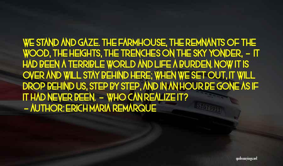Remnants Quotes By Erich Maria Remarque