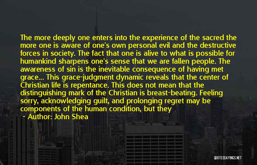 Remorse And Regret Quotes By John Shea