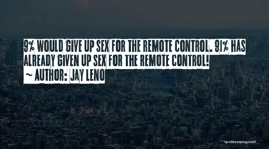 Remote Control Quotes By Jay Leno