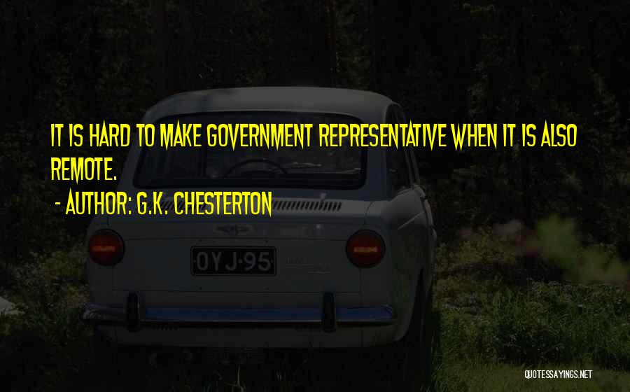 Remote Quotes By G.K. Chesterton