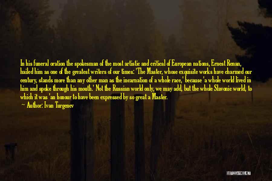 Renan Quotes By Ivan Turgenev